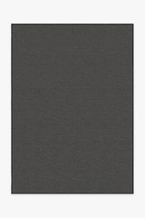 Denim Solid Black Outdoor Rug