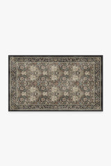 Honeysuckle & Tulip Dark Wood Flatwoven Rug by Morris & Co.
