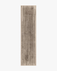 Striated Border Brown Rug