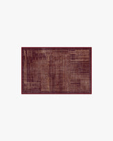 Linear Oasis Rust Red Rug