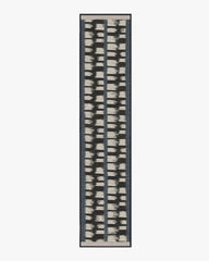 Berlin Charcoal & Sand Flatwoven Rug by Michael Michalsky