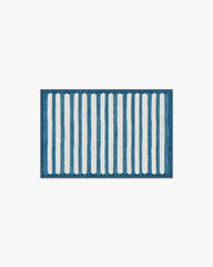 Elin Stripe Indigo Rug by goop