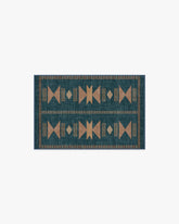 Lark Blue & Rose Flatwoven Rug