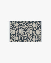 Flora Ink Blue & Ivory Flatwoven Rug by The Hiltons