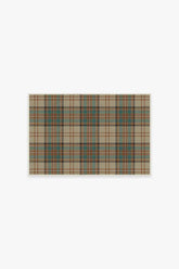 Dress Stewart Tartan Khaki Flatwoven Rug