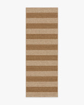 Nolan Bold Stripe Natural & Dark Natural Performance Weave Rug