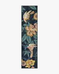 Bamboo & Bird Indigo Rug by Sanderson