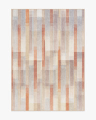 Solar Drift Rust & Grey Flatwoven Rug