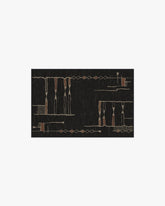 Nisa Ink Black Rug by Architectural Digest