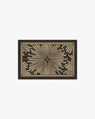 Gatsby Black & Gold Rug by Jonathan Adler