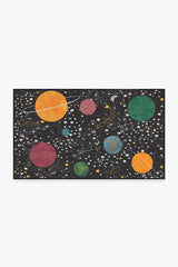 Outer Space Black Flatwoven Rug