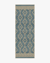 Newport Slate Blue Re-Jute Rug by Gray Malin