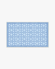 Shaded Bamboo Blue Outdoor Rug by Mrs. Alice