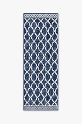 Cleo Trellis Royal Blue Outdoor Rug