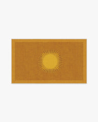 Helios Gold Flatwoven Rug by Matthew Williamson