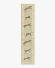 Leaping Cheetah Sand Rug by Scalamandré