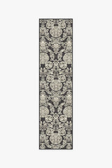 Mickey Damask Charcoal Flatwoven Rug
