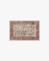 Lilou Currant & Teal Green Flatwoven Rug