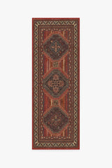 Mandalore Scarlet Red Flatwoven Rug