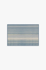 Coastal Linear Stripe Slate Flatwoven Rug