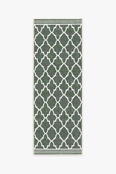 Varia Trellis Forest Green Outdoor Rug