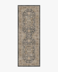 Zahra Ink & Vintage Citron Flatwoven Rug