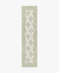 Meadow Sweet Ivory & Green Rug by Morris & Co.
