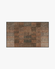 Shadow Stripe Rust Rug