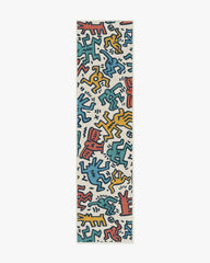 Block Party Multicolor Flatwoven Rug by Keith Haring