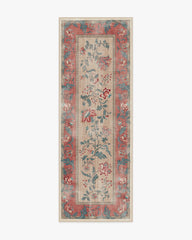 Lilou Currant & Teal Green Flatwoven Rug