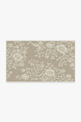 Mallow Flower Natural Stone Flatwoven Rug by Morris & Co.