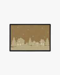 Winter Village Coir Doormat
