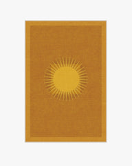 Helios Gold Flatwoven Rug by Matthew Williamson