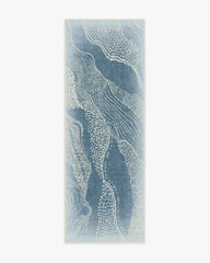 Adorned Soft Blue Flatwoven Rug by Malene Barnett