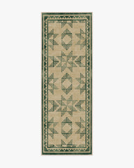 Louisa Tan & Green Rug