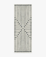 Inkdrop Black & Ivory Rug by Jonathan Adler