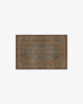 Rowan Teal Blue & Copper Rug
