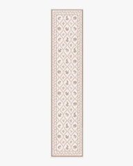 Squirrel & Hedgehog Fawn Flatwoven Rug by Sanderson
