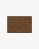 Labyrinth Brown & Orange Rug by Jonathan Adler