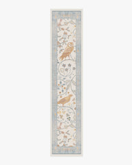 Newill Ivory & Blue Rug by Morris & Co.