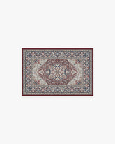 Hendesi Heriz Bordeaux Flatwoven Rug