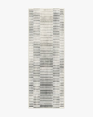 Shadow Stripe Black & Cream Rug