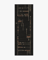Nisa Ink Black Rug by Architectural Digest