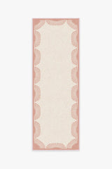 Fringe Pink & Ivory Flatwoven Rug by Gray Malin