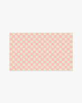 Let's Play Checkers Pink Rug