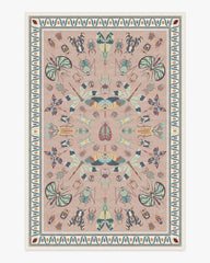 Flutterby Soft Rose Rug by Iris Apfel