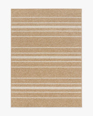 Arden Stripe Natural & Bleached Performance Weave Rug