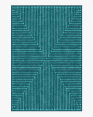 Inkdrop Blue & Teal Rug by Jonathan Adler