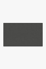 Denim Solid Black Outdoor Rug