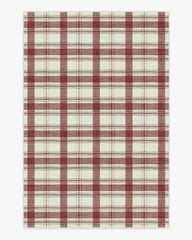 Piper Plaid Burgundy Rug